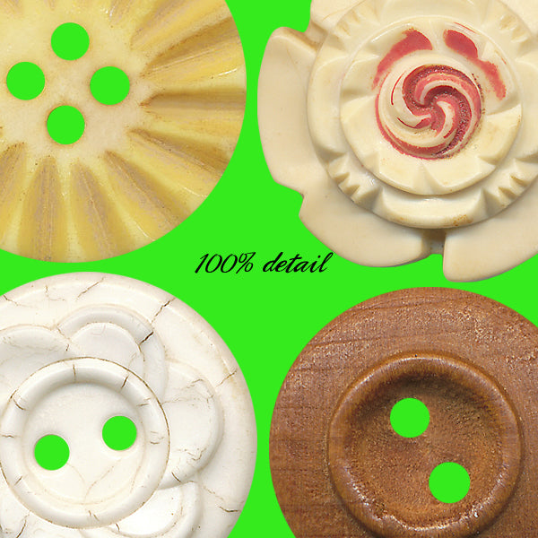 Retro Buttons in Tan, Volume 02