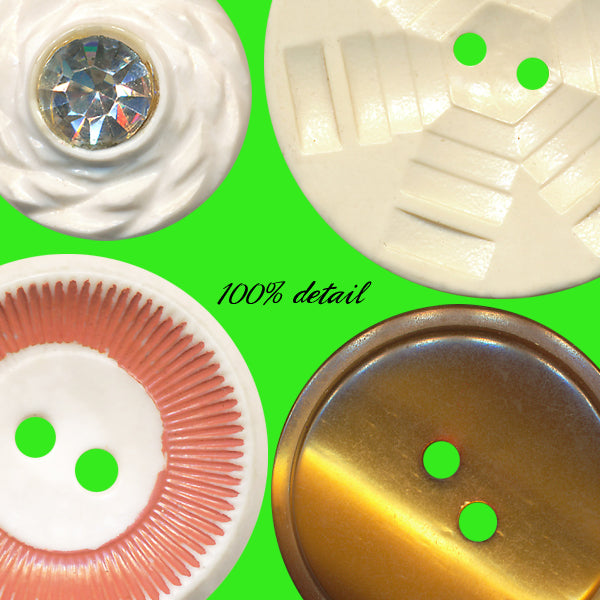 Retro Buttons in Tan, Volume 02
