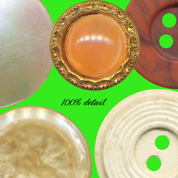 Retro Buttons in Tan, Volume 02