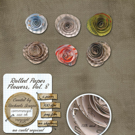 Rolled Paper Flowers, Volume 08