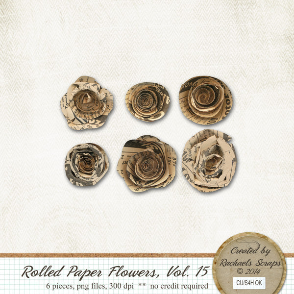 Rolled Paper Flowers, Volume 15