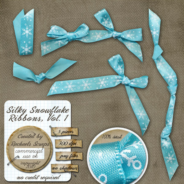 Silky Snowflake Ribbons, Volume 01