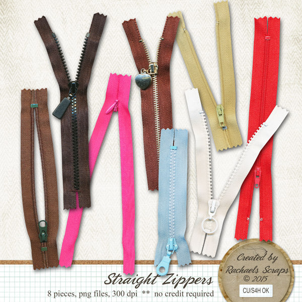 Straight Zippers