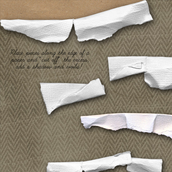 Torn & Curled Paper Edges