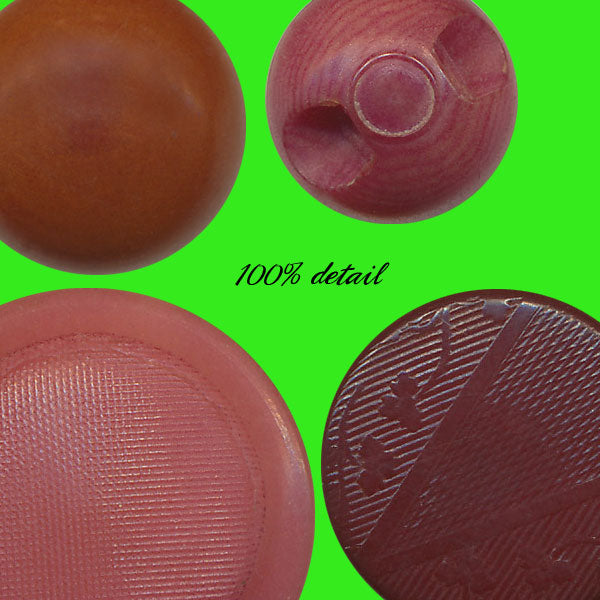 Vegetable Ivory Buttons in Pink
