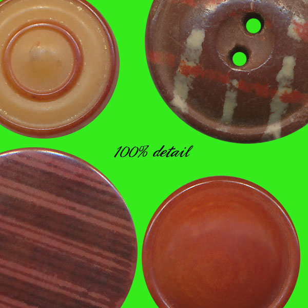 Vegetable Ivory Buttons in Pink