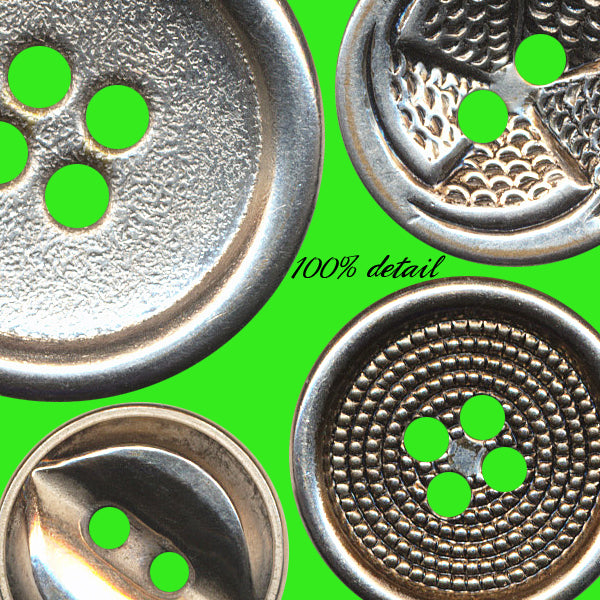 Vintage Buttons in Silver