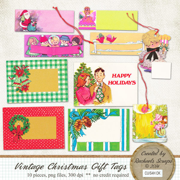 Vintage Christmas Gift Tags