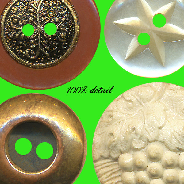 Vintage Buttons in Earthy Colors