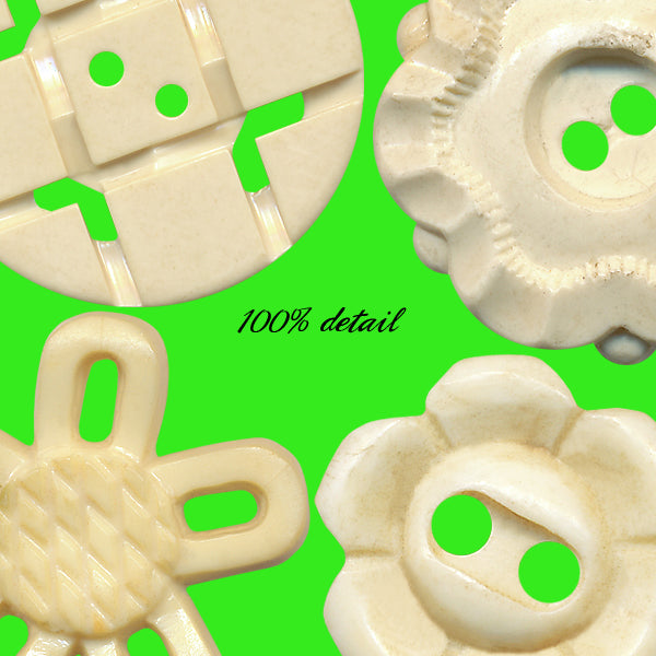Vintage Buttons in Natural Colors
