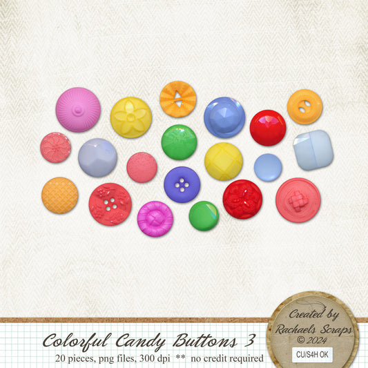 Colorful Candy Buttons, Volume 03