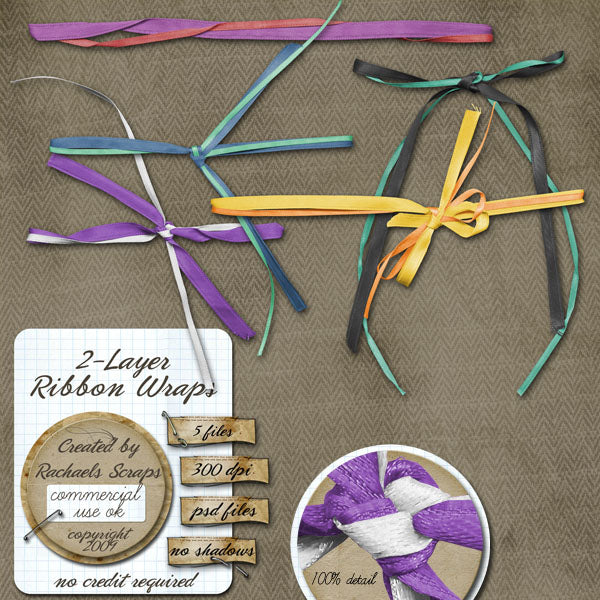 2 Layer Ribbon Wraps – Rachael's Scraps Store