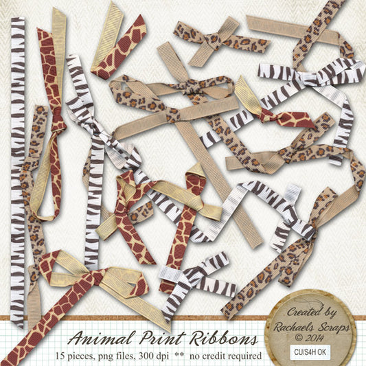 Animal Print Ribbons