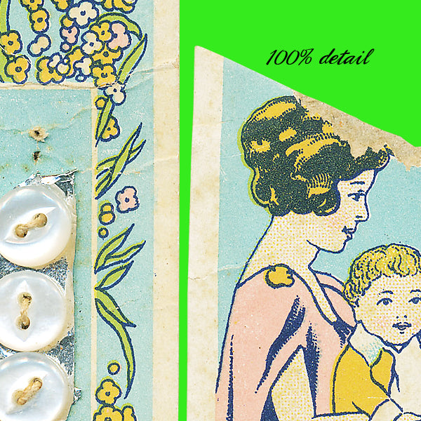 Antique Button Cards, Volume 01