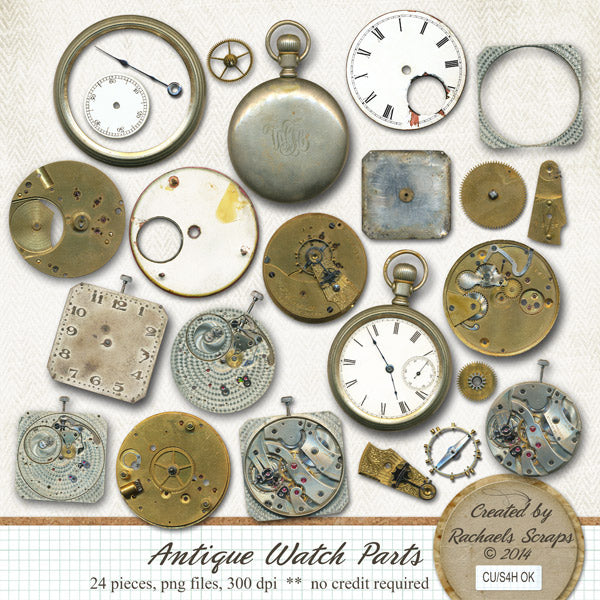 Antique Clock Parts