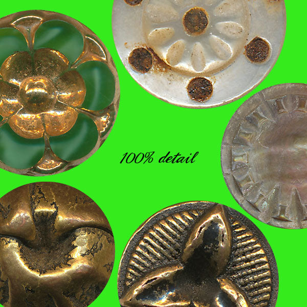 Antique Metal Buttons, Volume 01