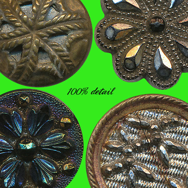 Antique Metal Buttons, Volume 01