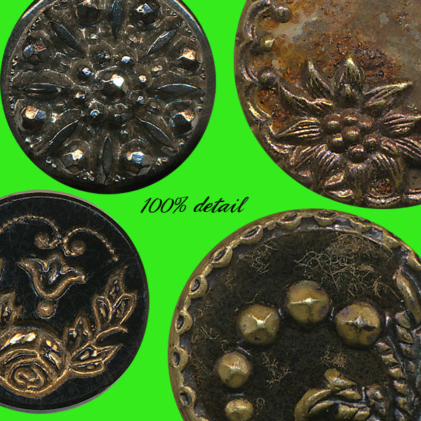 Antique Metal Buttons, Volume 01