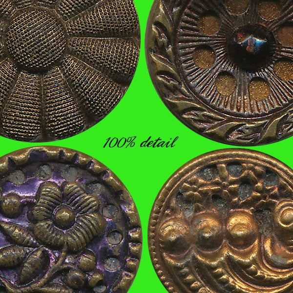 Antique Metal Buttons, Volume 01