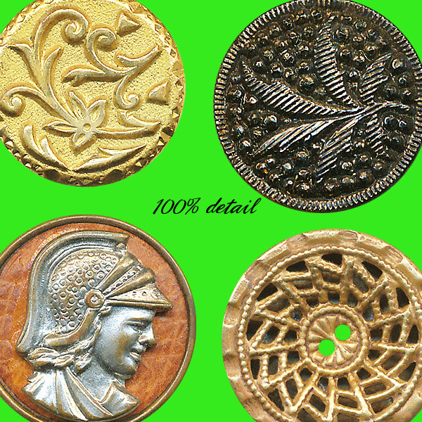 Antique Metal Buttons, Volume 02