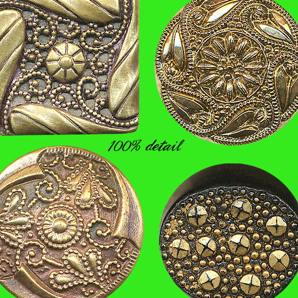 Antique Metal Buttons, Volume 02