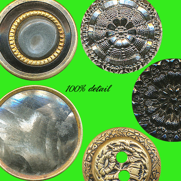 Antique Metal Buttons, Volume 02