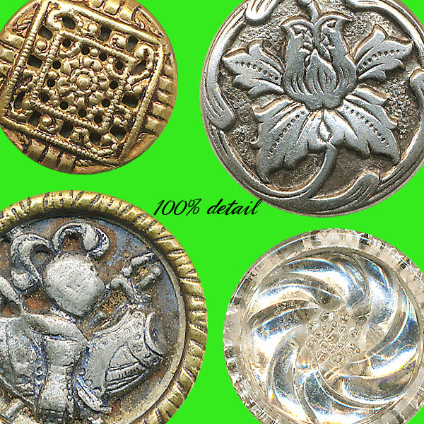 Antique Metal Buttons, Volume 02