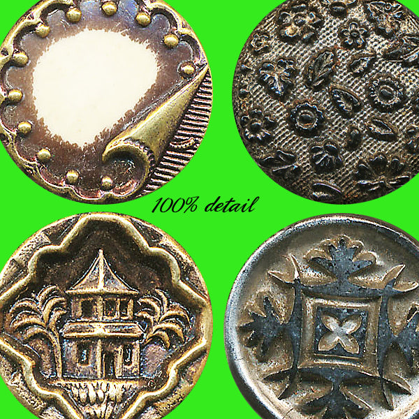 Antique Metal Buttons, Volume 02