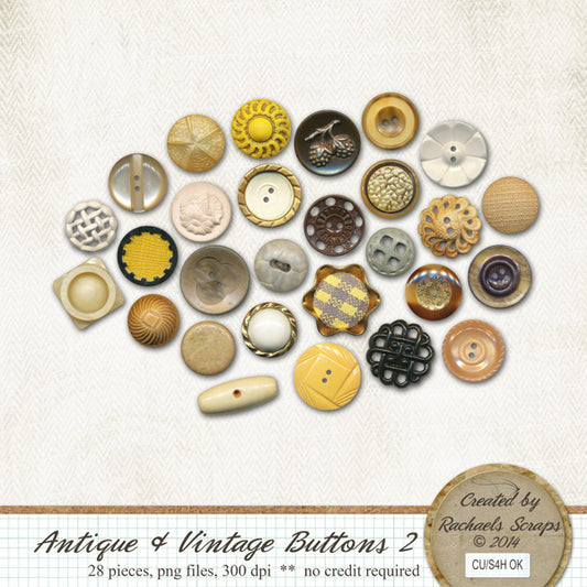 Antique & Vintage Buttons, Volume 02