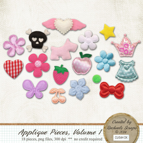 Applique Pieces, Volume 01