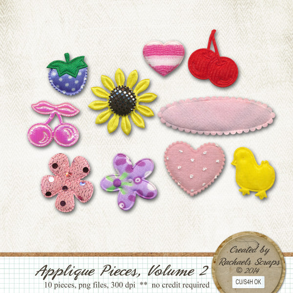 Applique Pieces, Volume 02