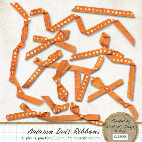 Autumn Dot Ribbons