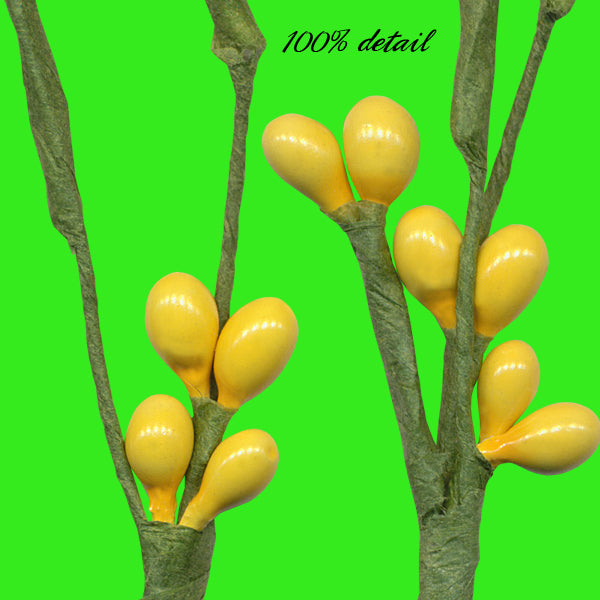 Berry Branches in Yellow