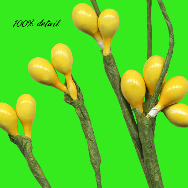 Berry Branches in Yellow