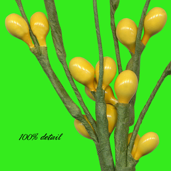 Berry Branches in Yellow