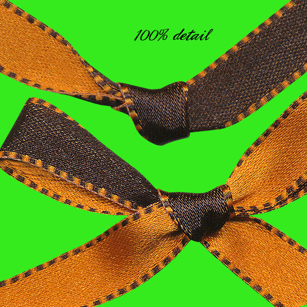 Black & Orange Reverse Ribbons