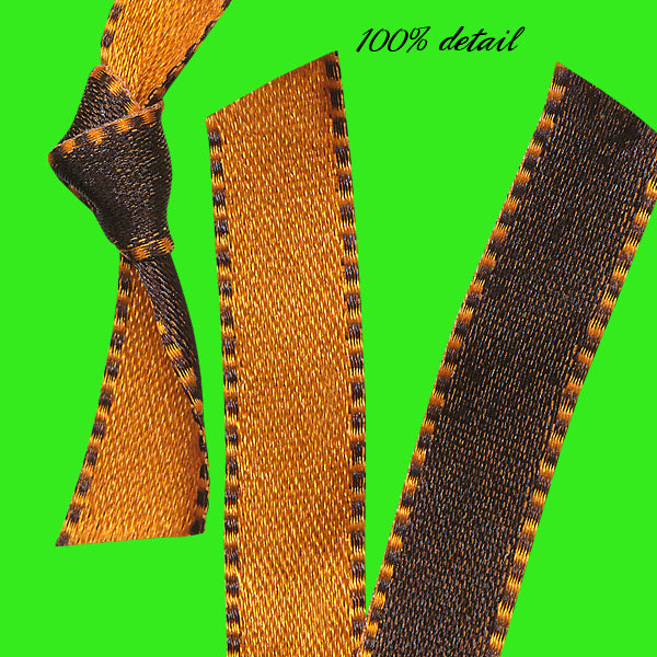 Black & Orange Reverse Ribbons