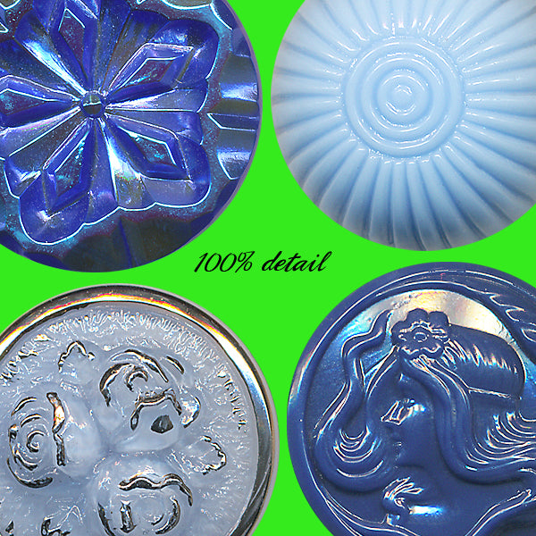 Blue Glass Buttons