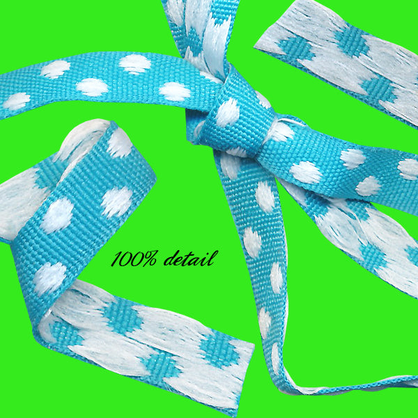 Blue Reverse Dots Ribbons