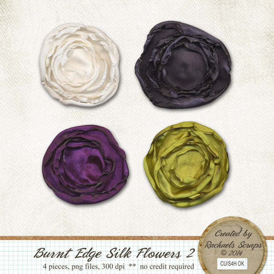 Burnt Edge Silk Flowers, Volume 02