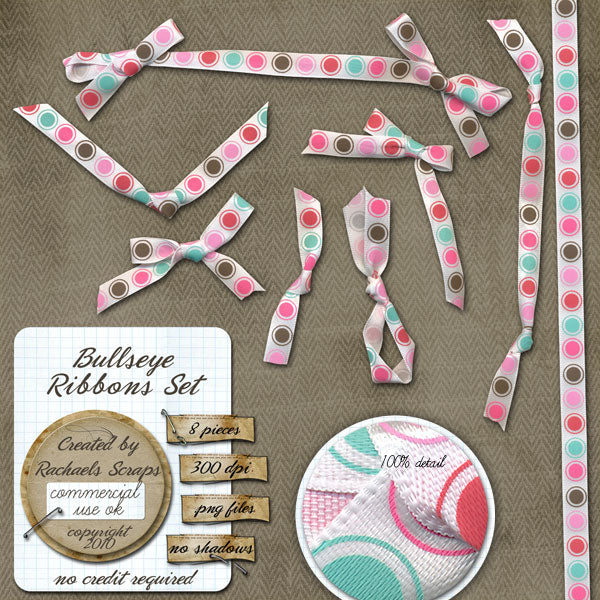 Bullseye Ribbons Set