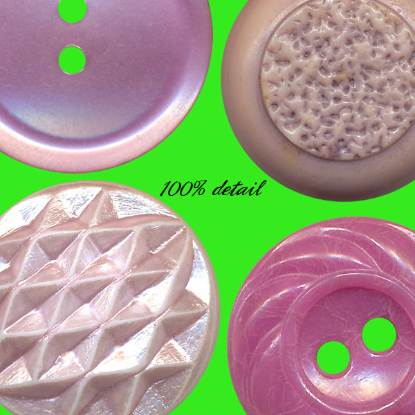 Retro Buttons in Pink & Purple, Volume 02