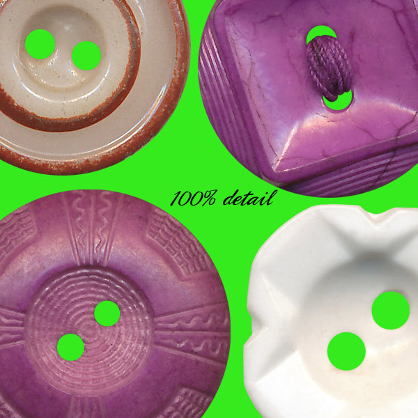 Retro Buttons in Pink & Purple, Volume 02