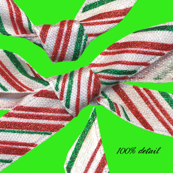 Candy Cane Striped Ribbons