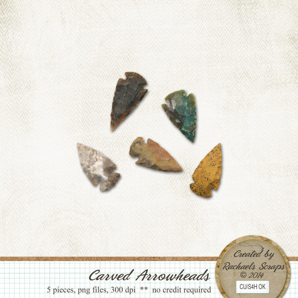 Carved Arrowheads