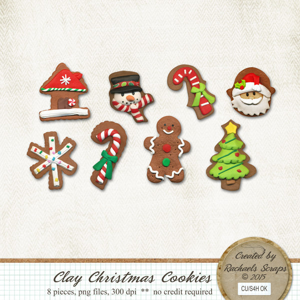 Clay Christmas Cookies