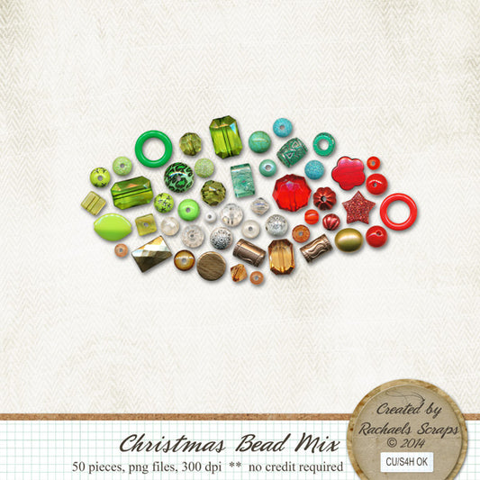 Christmas Beads Mix