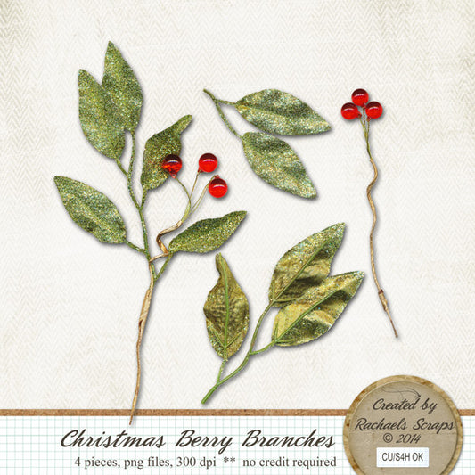 Christmas Berry Branches