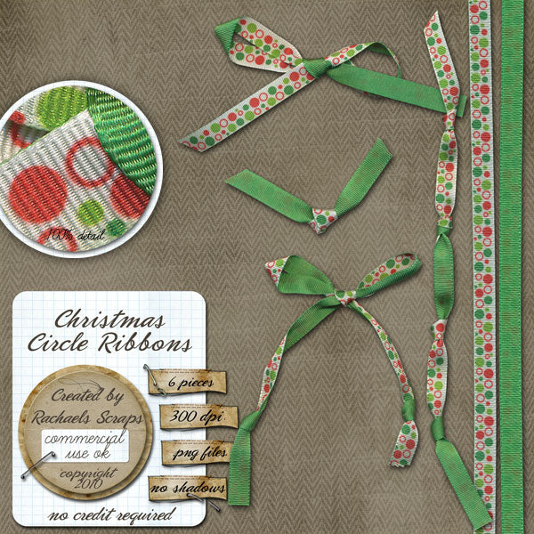 Christmas Circles Ribbons