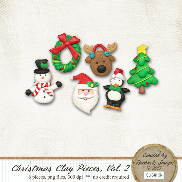 Christmas Clay Pieces, Volume 02